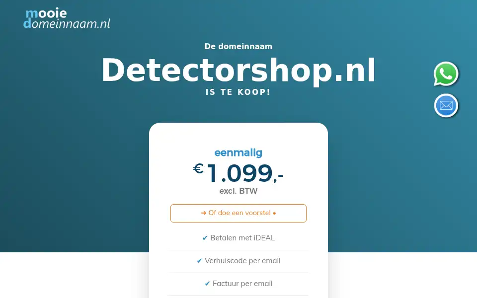 Screenshot of detectorshop.nl
