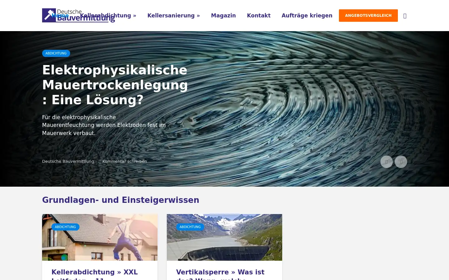 Screenshot of deutsche-bauvermittlung.de