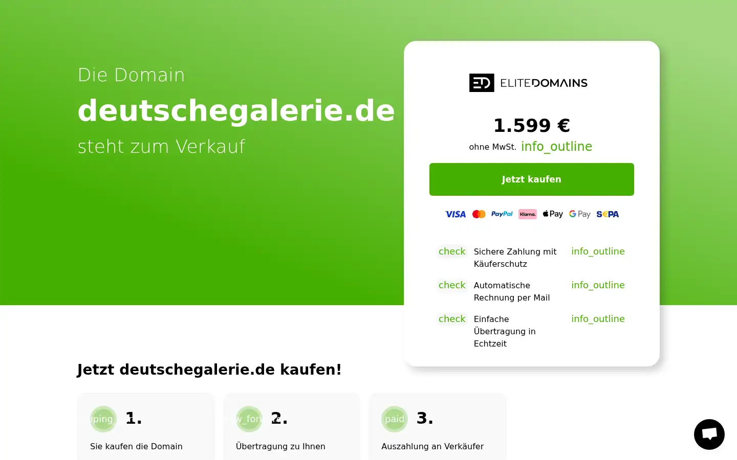 Screenshot of deutschegalerie.de