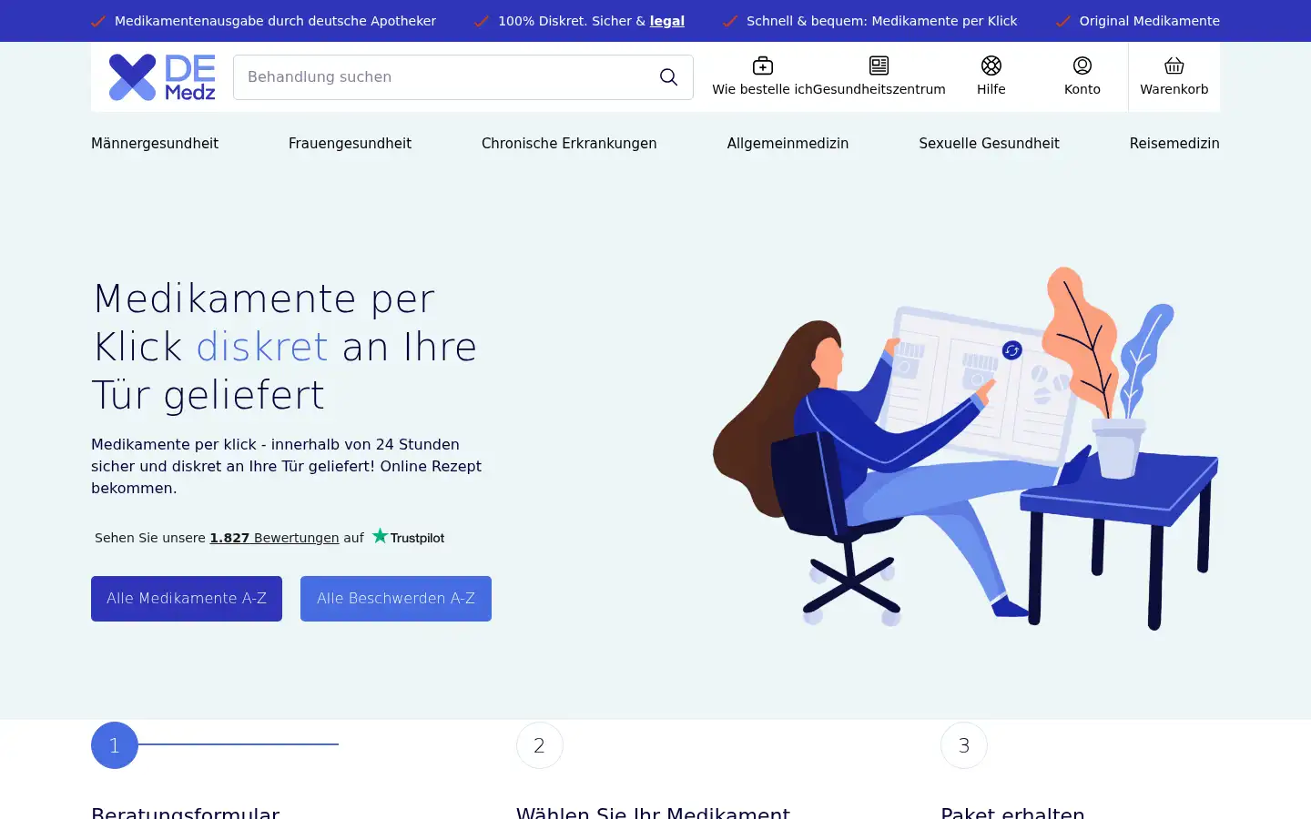 Screenshot of deutschemedz.de