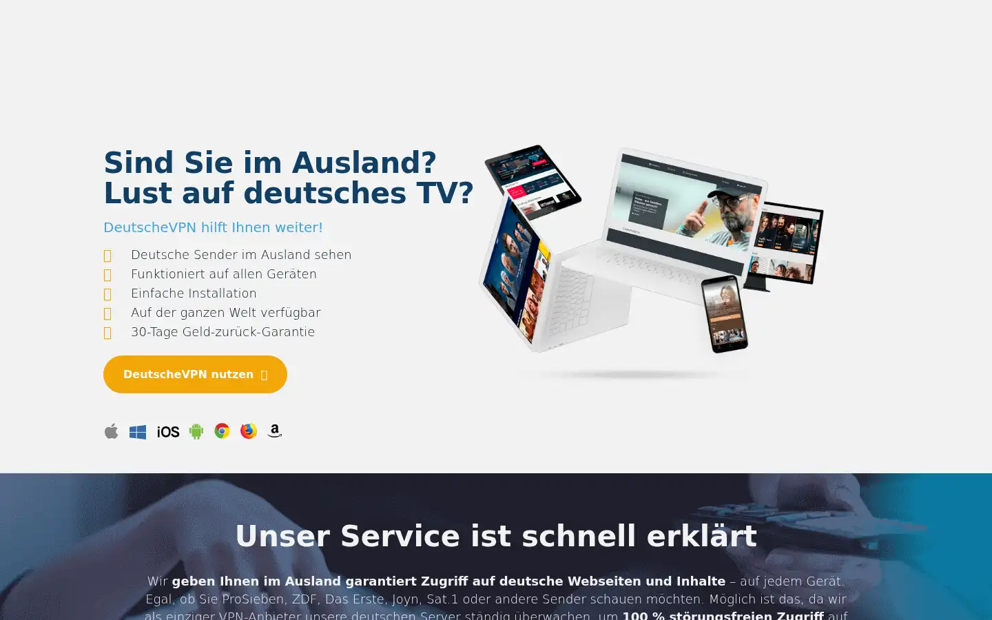 Screenshot of deutschevpn.com