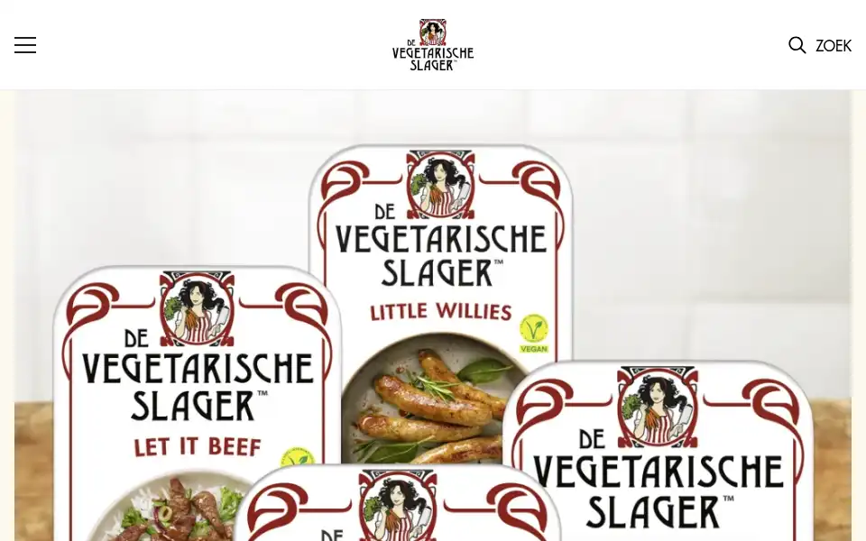 Screenshot of devegetarischeslager.nl