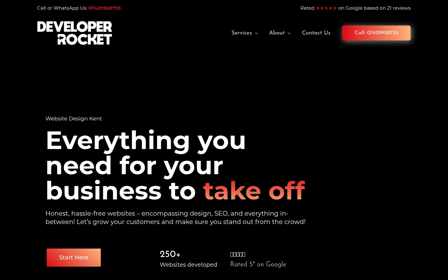 Screenshot of developerrocket.com