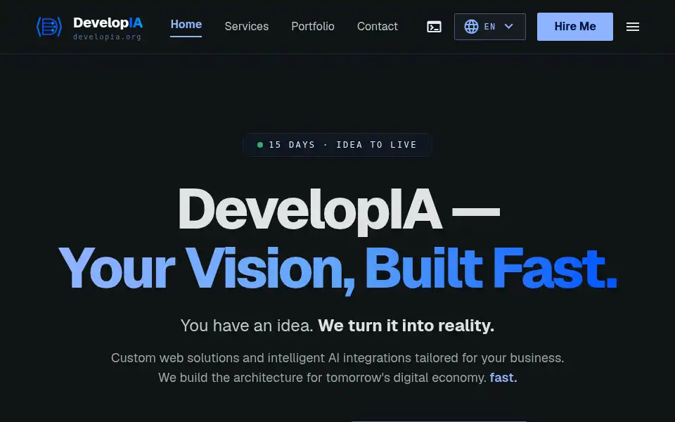Screenshot of developia.org