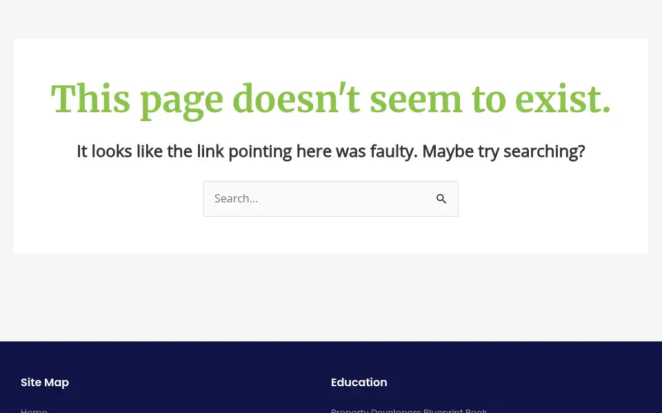Screenshot of developinghomes.co.uk