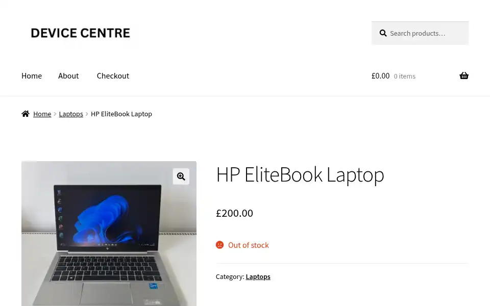 Screenshot of devicecentre.co.uk