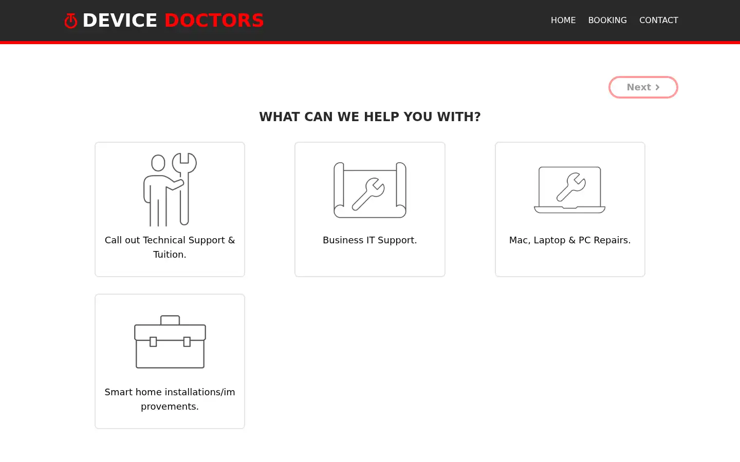 Screenshot of devicedoctors.co.uk