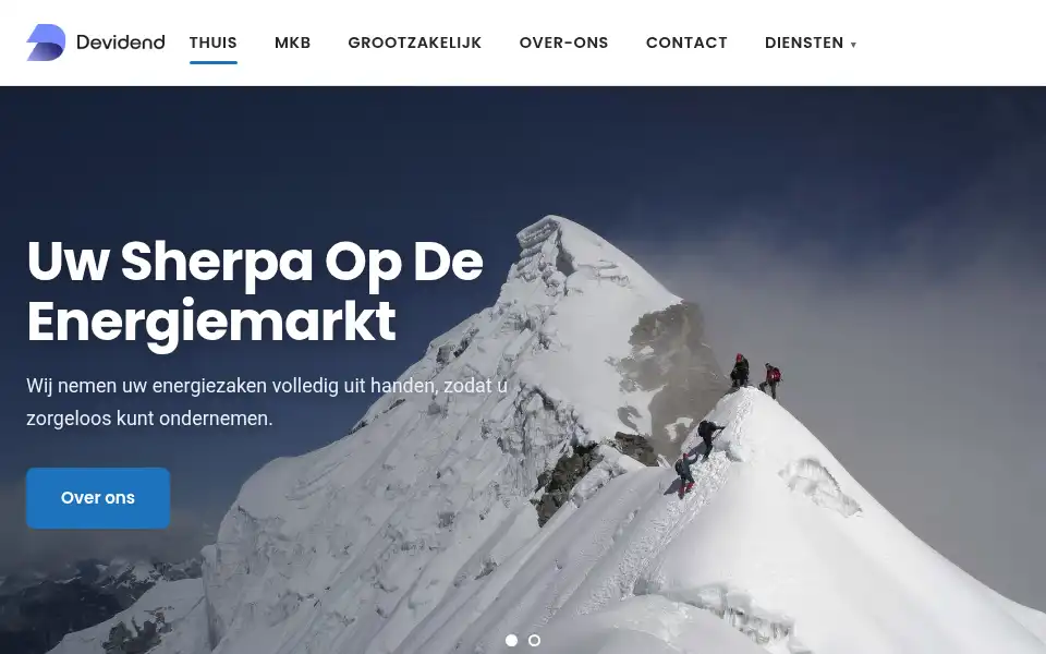 Screenshot of devidend.nl