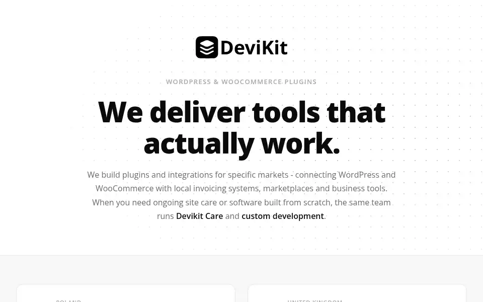 Screenshot of devikit.com