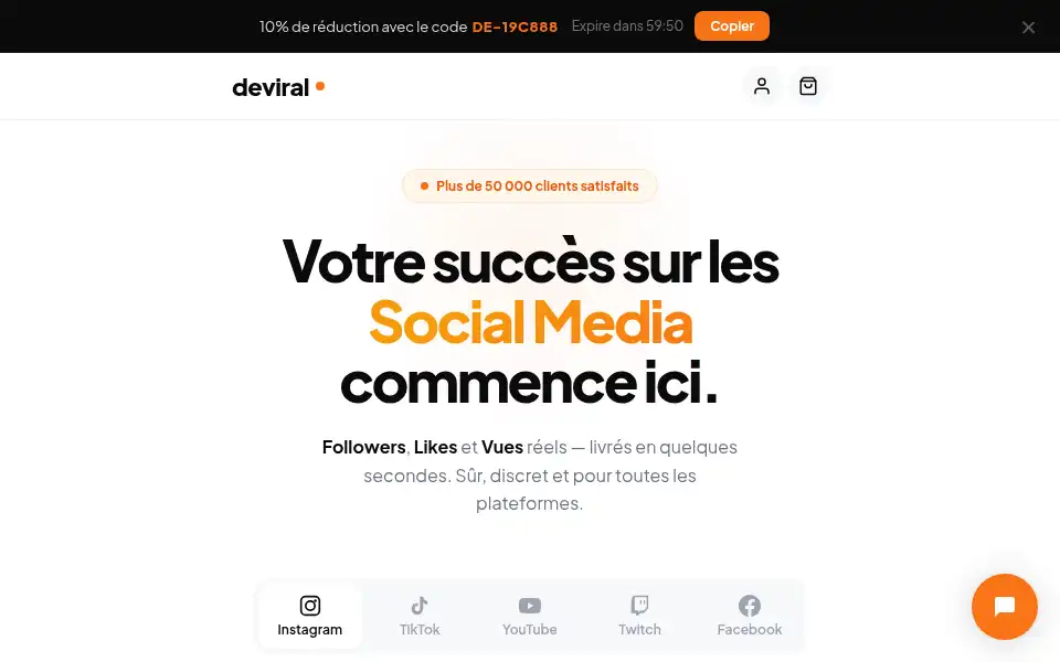 Screenshot of deviral.fr