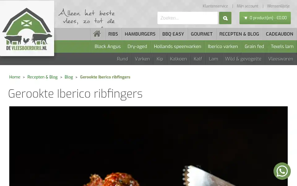 Screenshot of devleesboerderij.nl