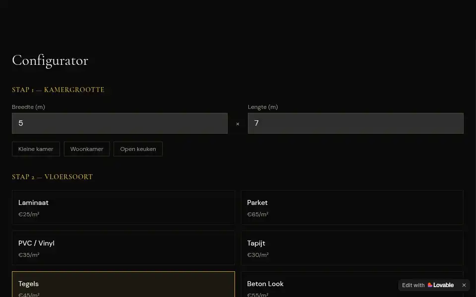 Screenshot of devloerendesigner.nl