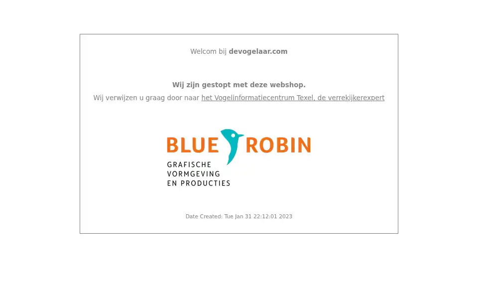 Screenshot of devogelaar.com