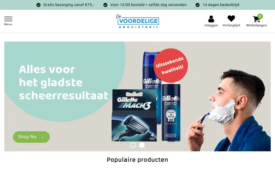 Screenshot of devoordeligedrogisterij.nl