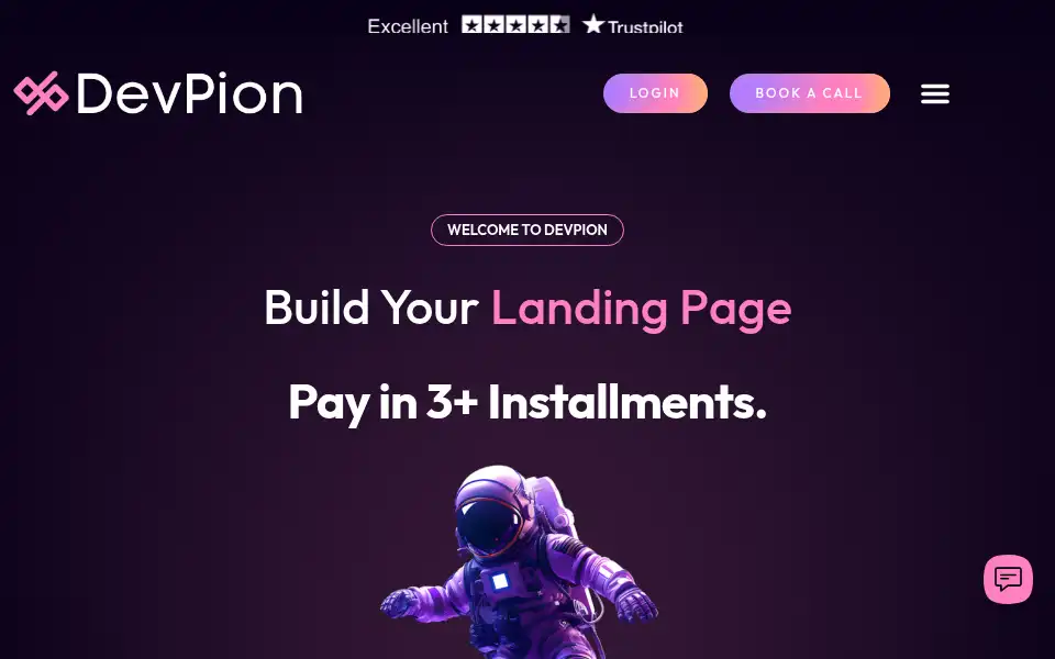 Screenshot of devpion.com