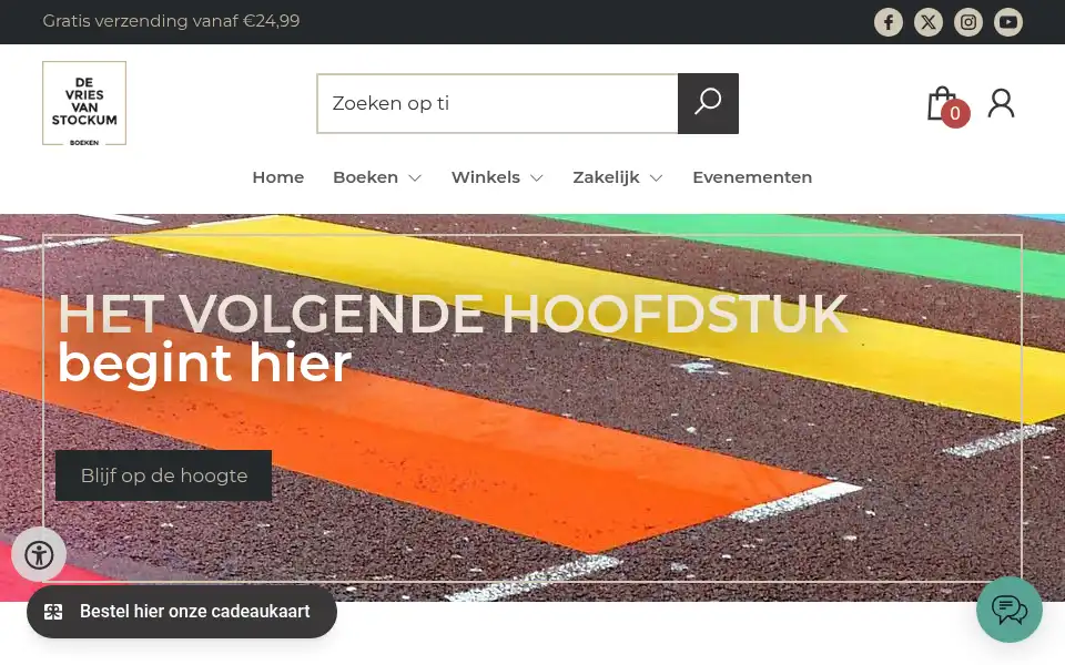 Screenshot of devriesboeken.nl