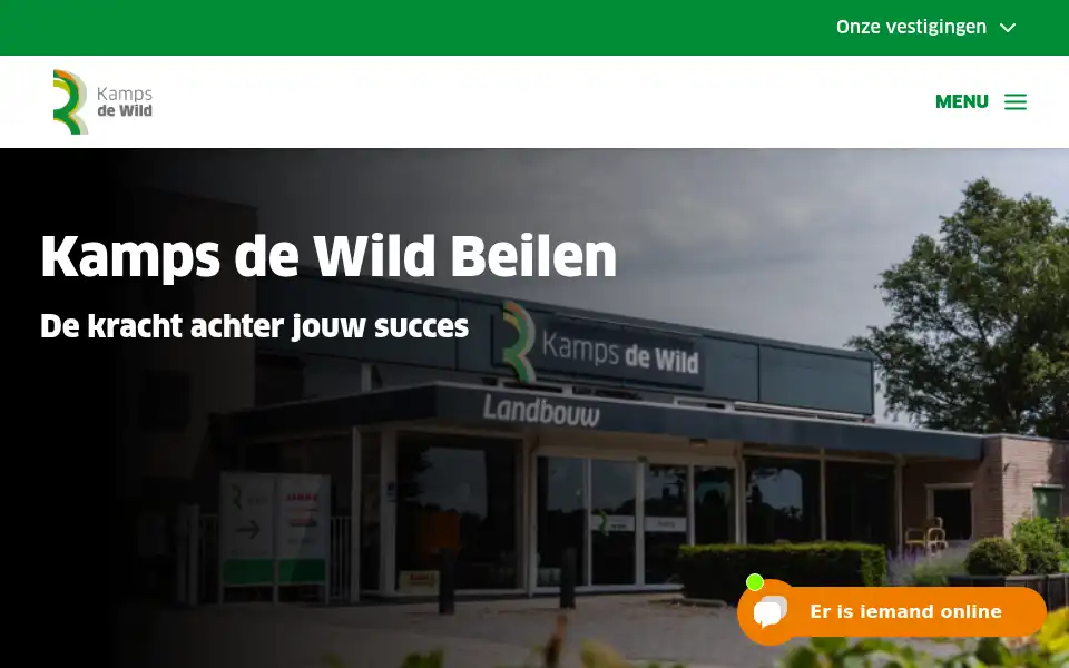 Screenshot of devriesmechanisatie.nl