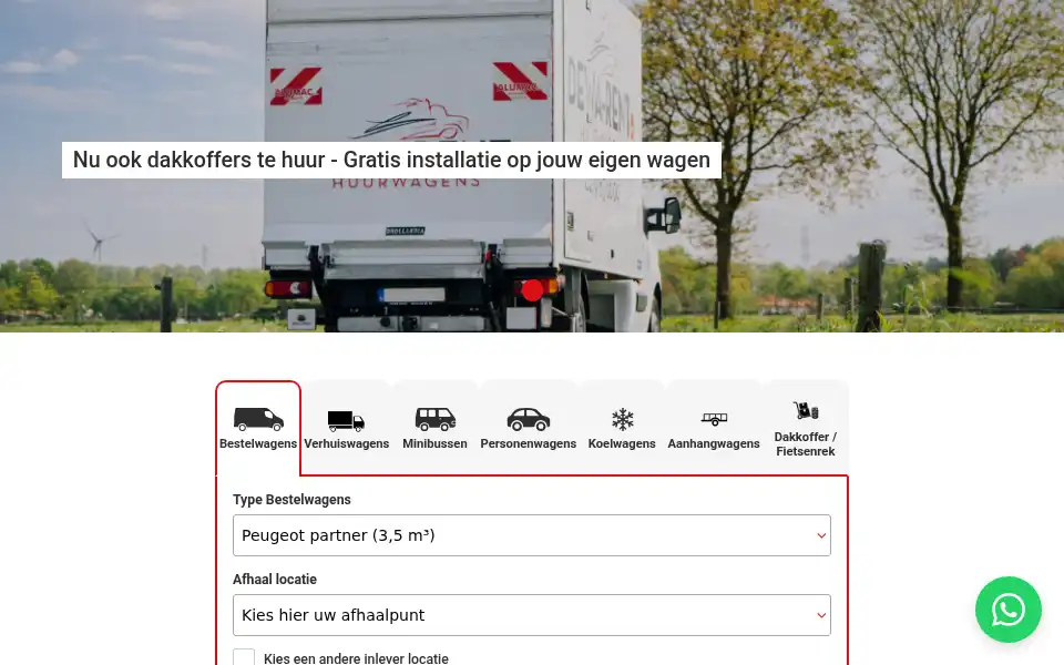 Screenshot of dewa-rent.be