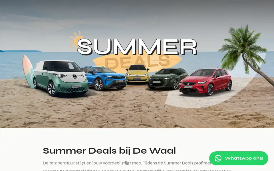 Screenshot of dewaalautogroep.nl