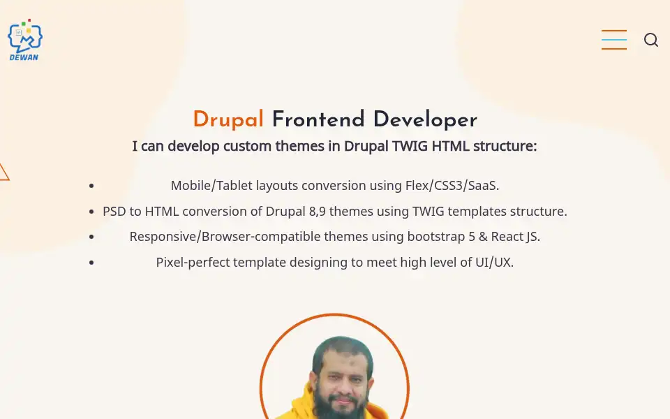 Screenshot of dewancodes.com