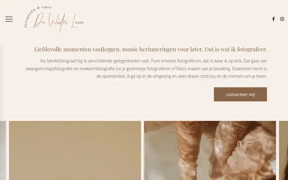 Screenshot of dewinterlaura.be