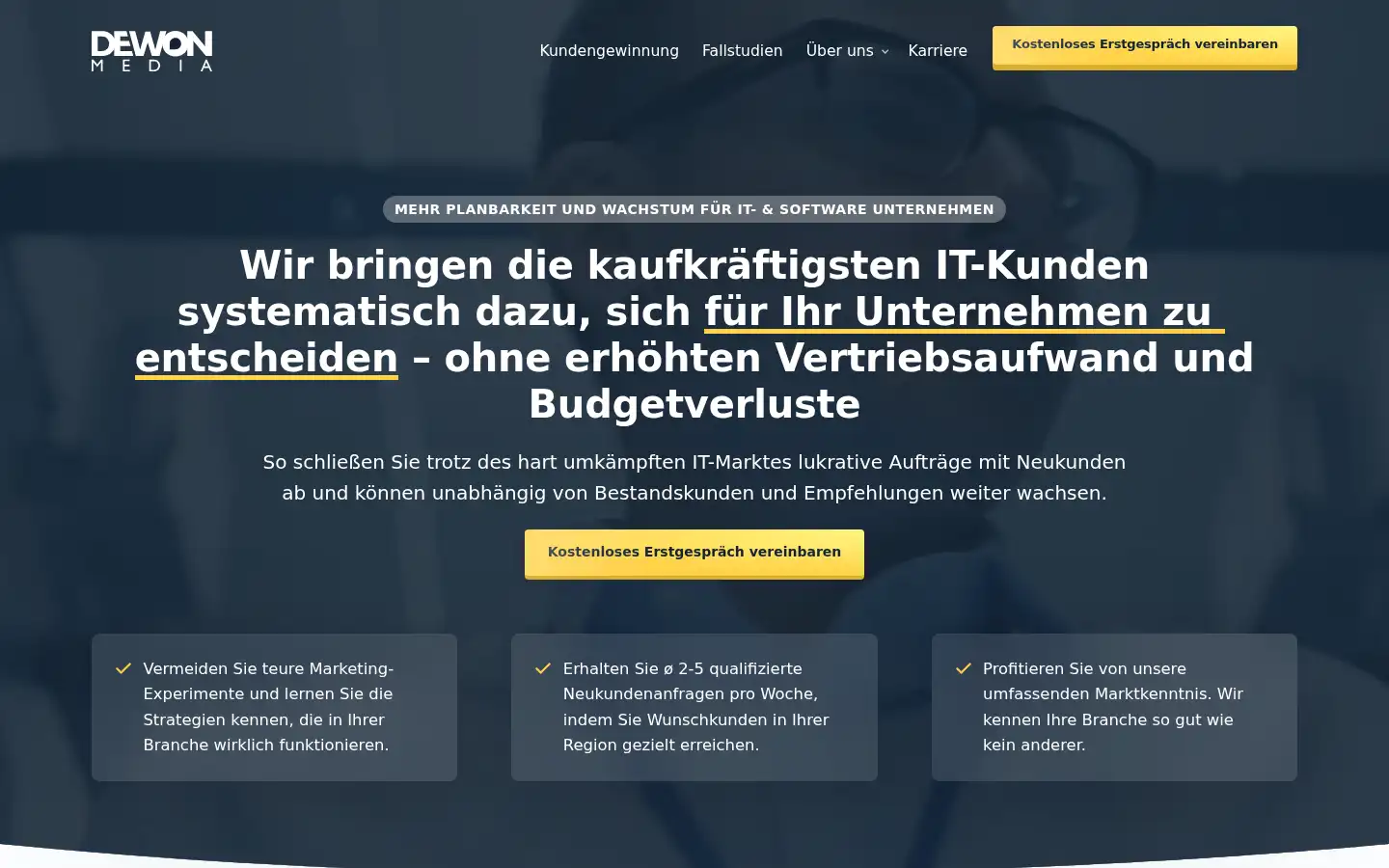 Screenshot of dewon-media.de