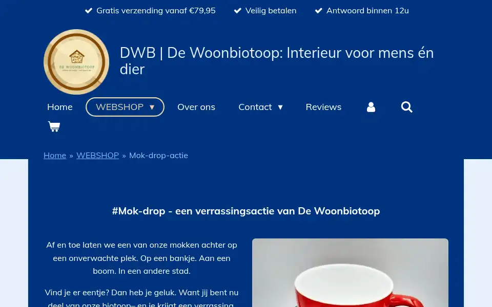 Screenshot of dewoonbiotoop.com