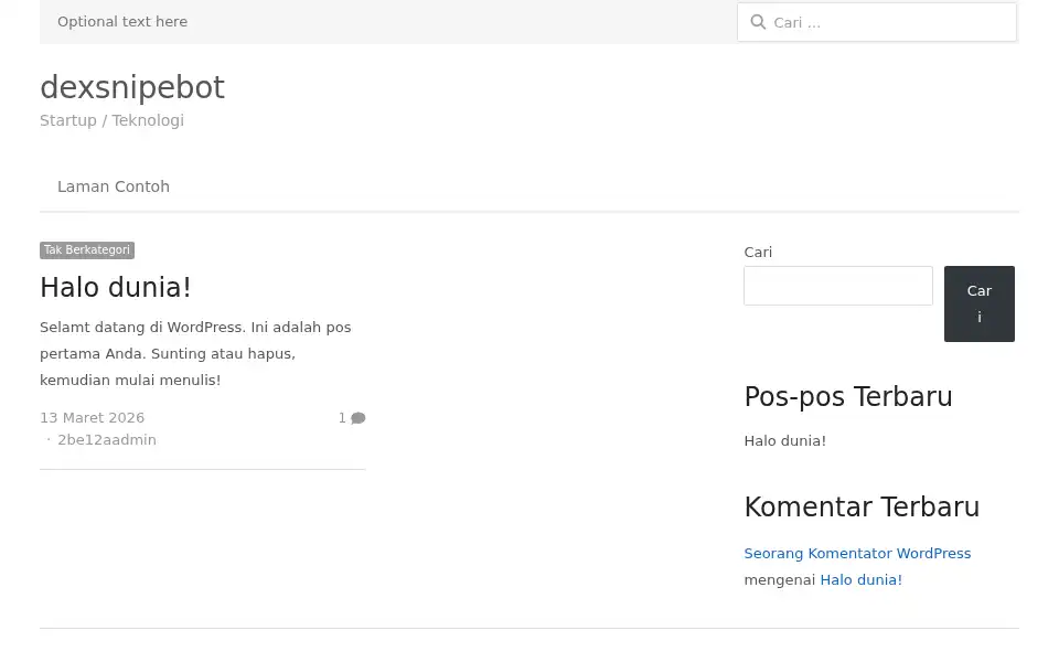 Screenshot of dexsnipebot.com
