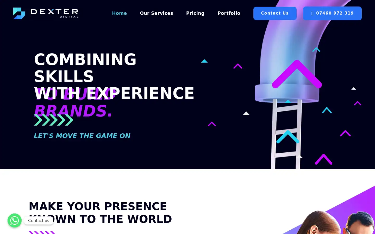 Screenshot of dexterdigital.co.uk