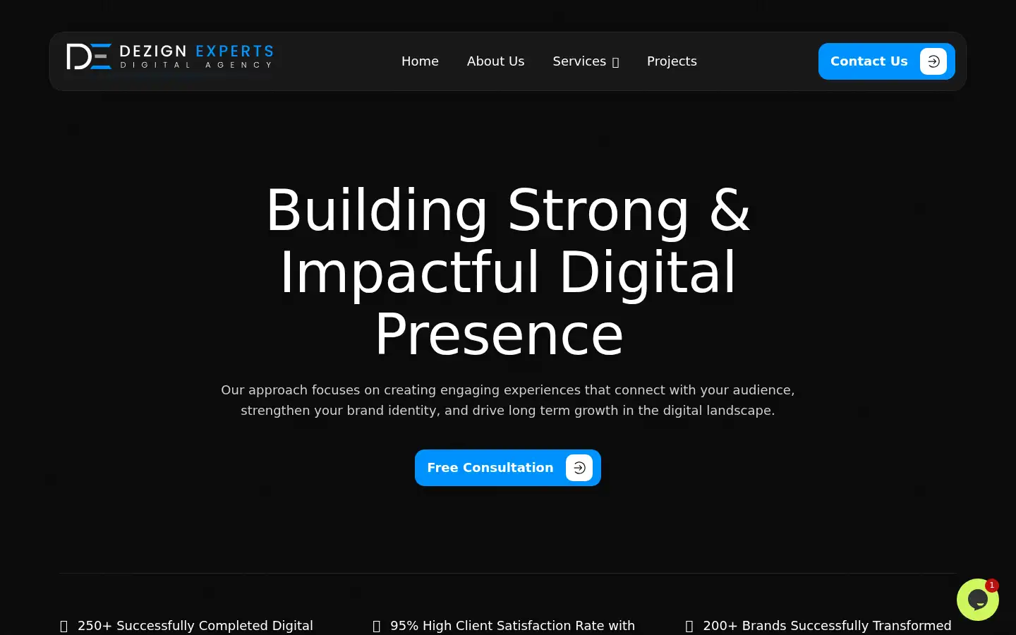 Screenshot of dezignexperts.com
