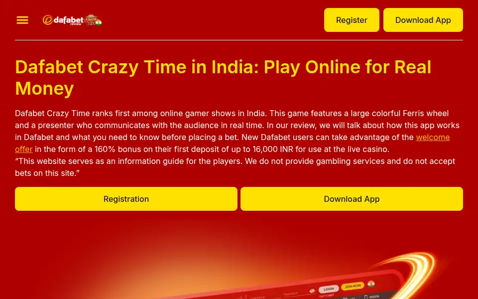 Screenshot of dfbet-crazytime.in.net