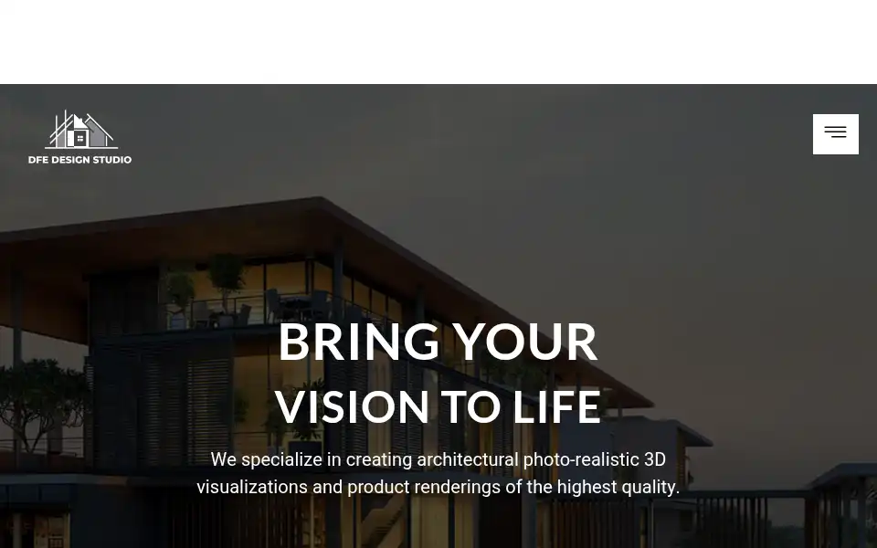 Screenshot of dfedesignstudio.com