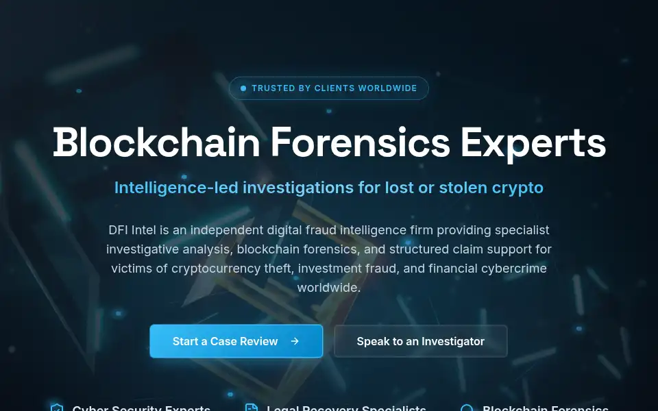 Screenshot of dfi-intel.com