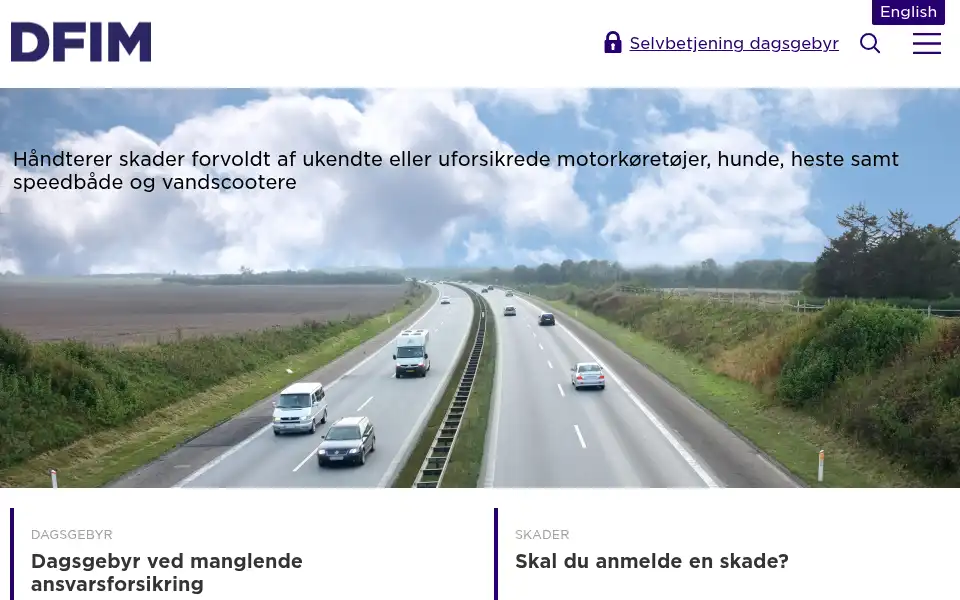 Screenshot of dfim.dk