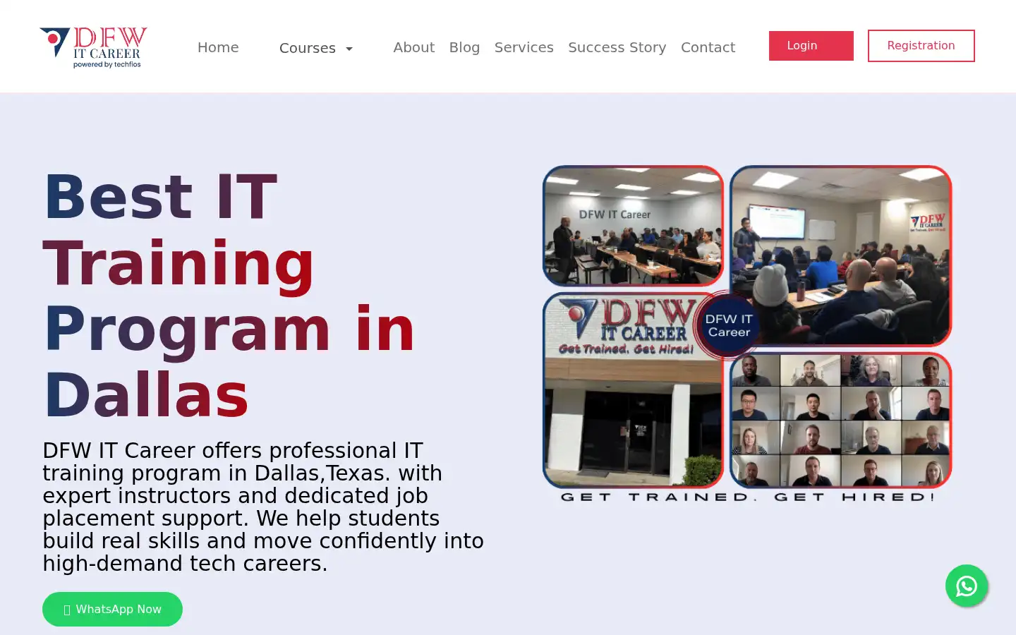 Screenshot of dfwitcareer.com