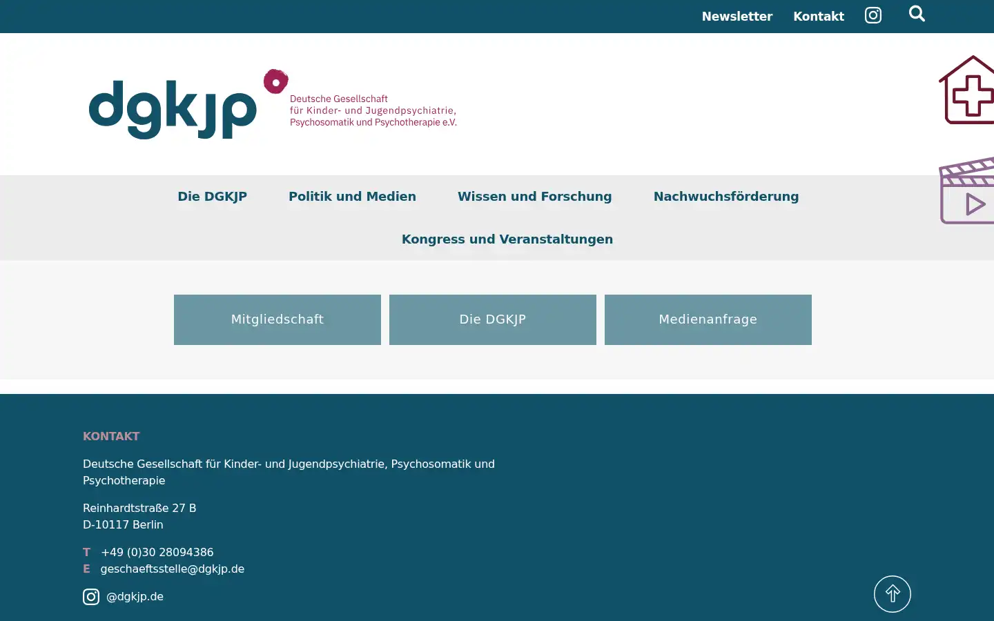 Screenshot of dgkjp.de