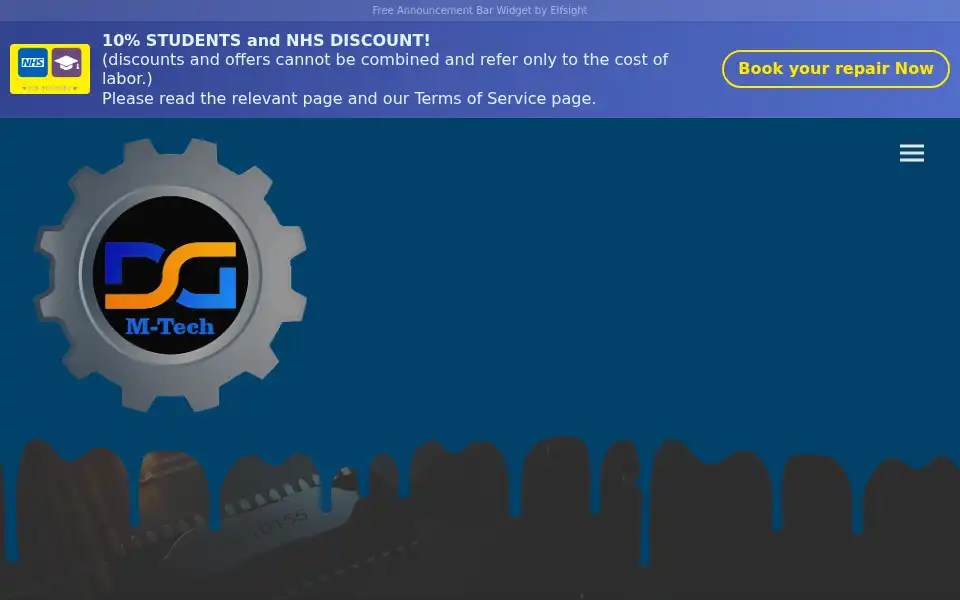 Screenshot of dgmtech.co.uk