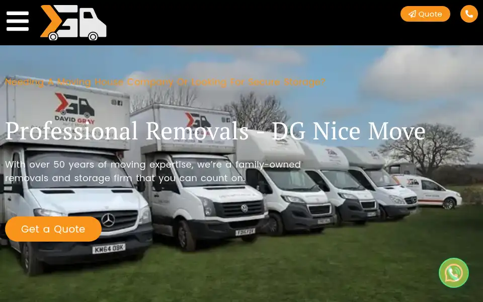 Screenshot of dgnicemove.co.uk
