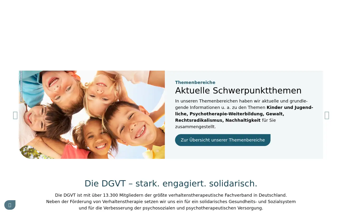 Screenshot of dgvt.de