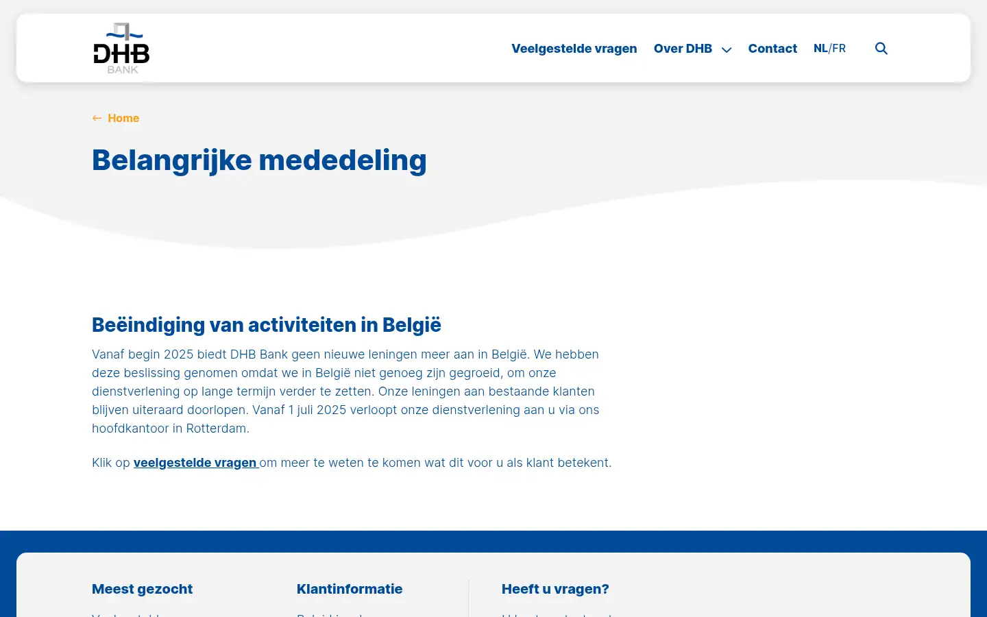 Screenshot of dhbbank.be