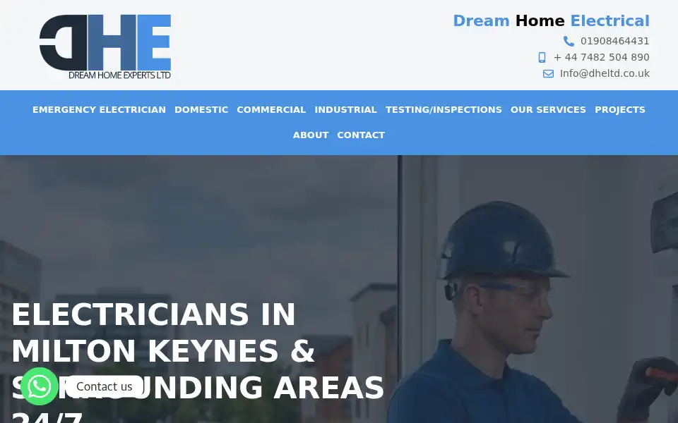 Screenshot of dheltd.co.uk