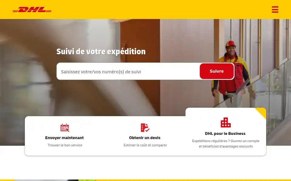 Screenshot of dhl-ma.com