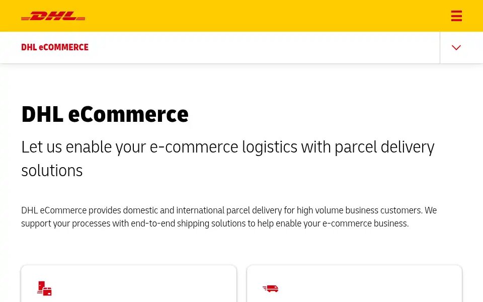 Screenshot of dhlglobalmail.com