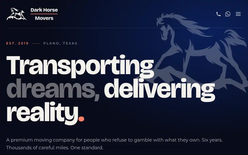 Screenshot of dhmovers.com