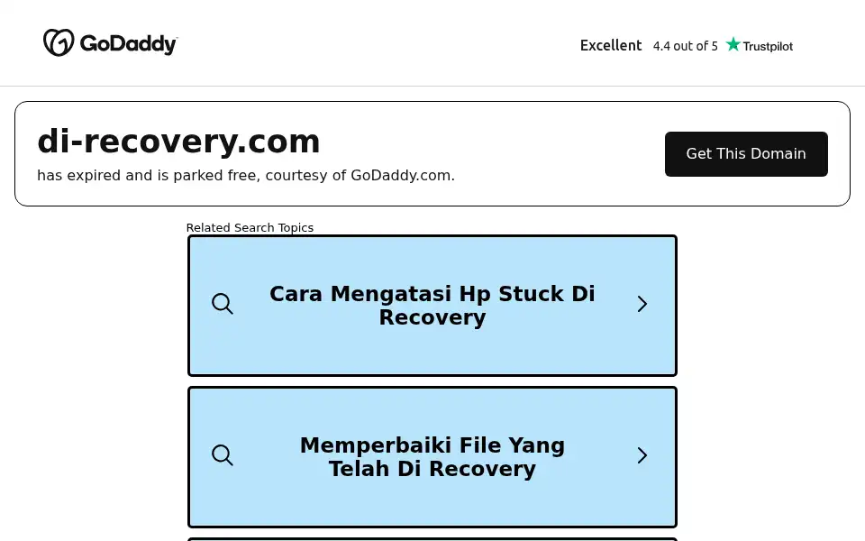 Screenshot of di-recovery.com