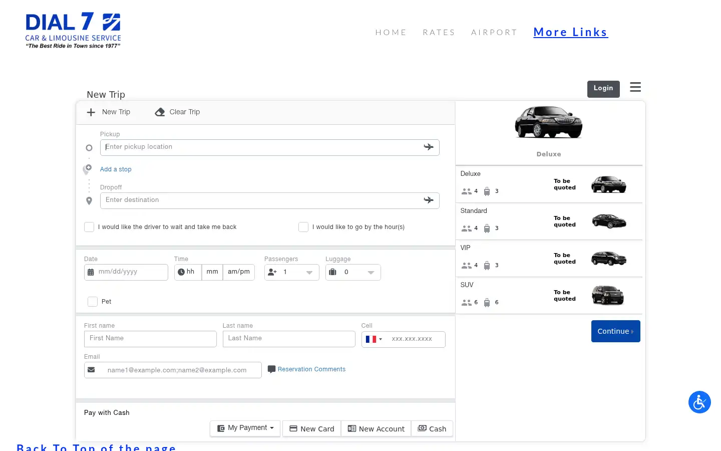 Screenshot of dial7.com