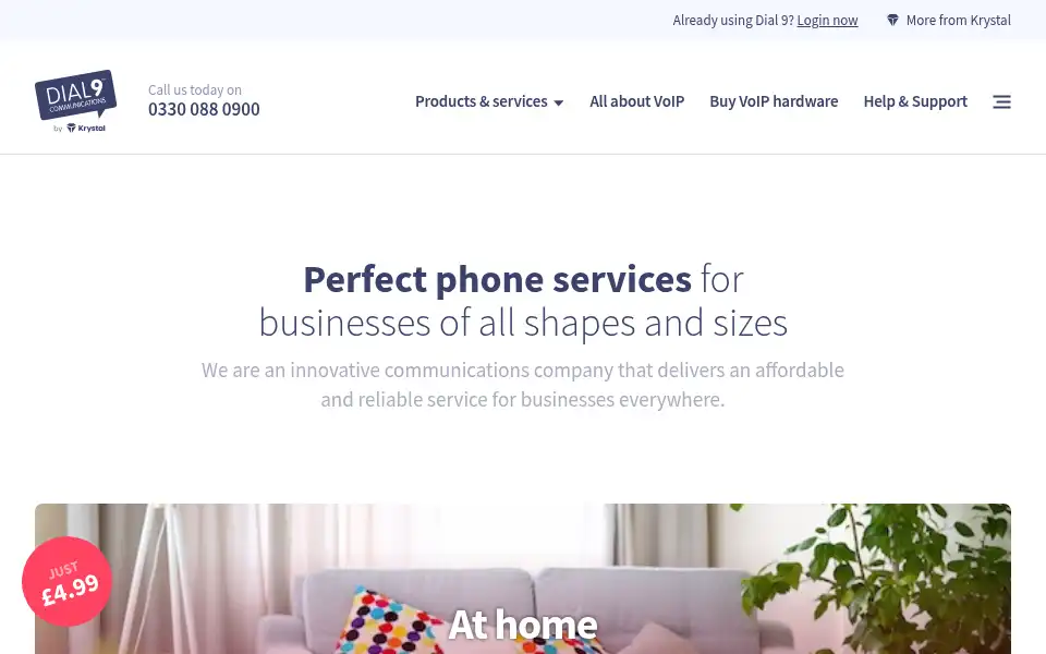 Screenshot of dial9.co.uk