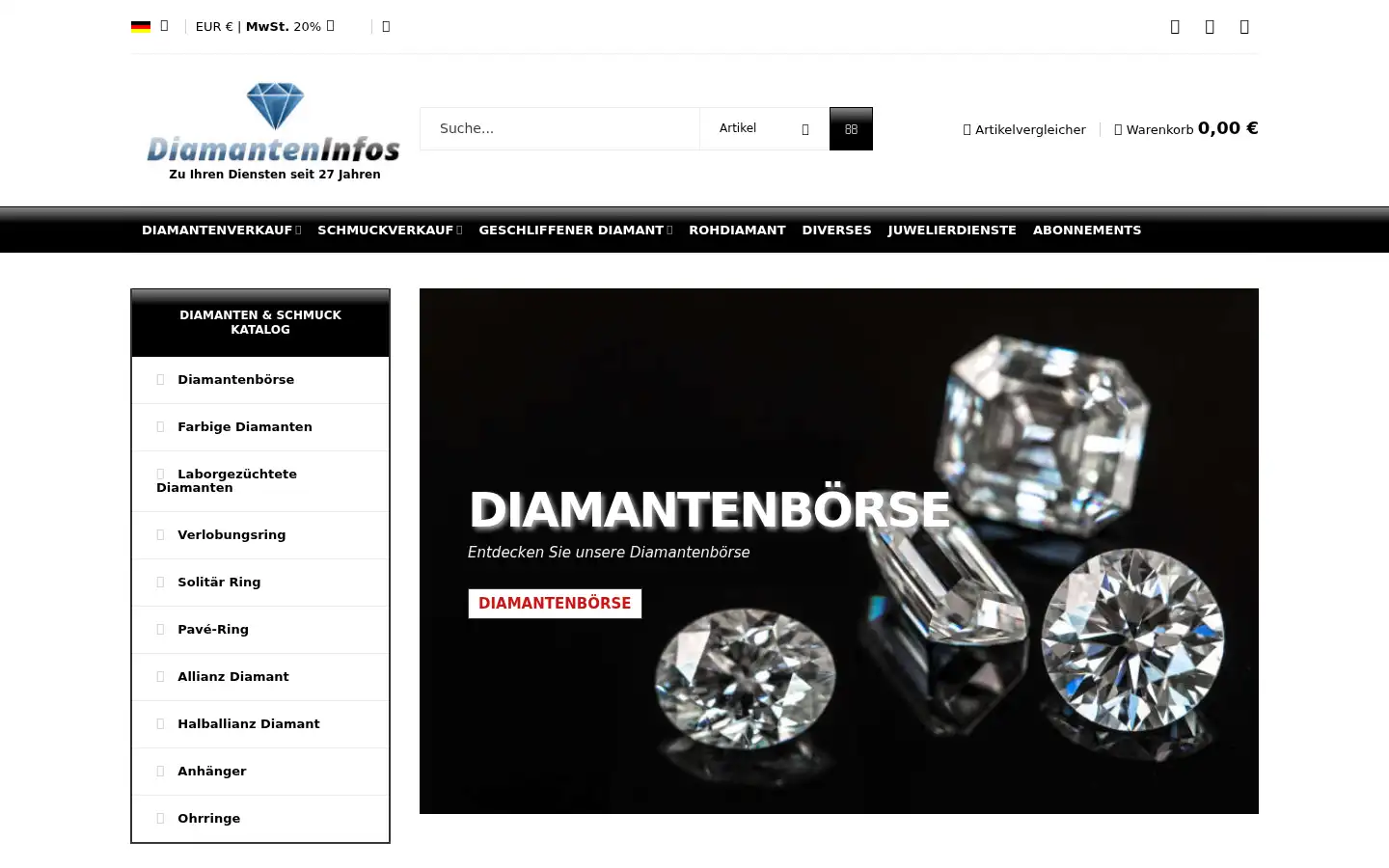 Screenshot of diamanten-infos.com