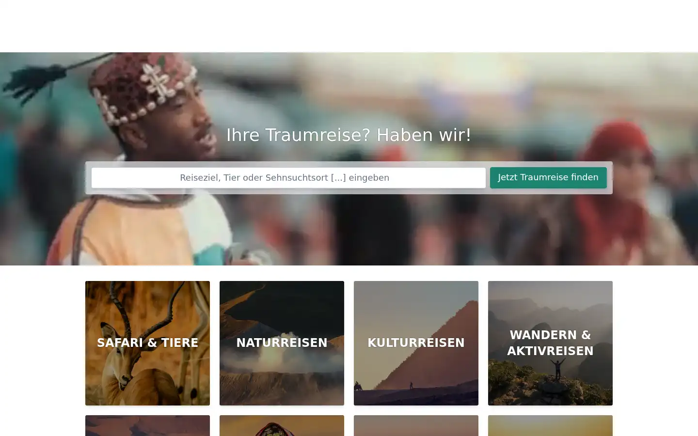 Screenshot of diamir.de