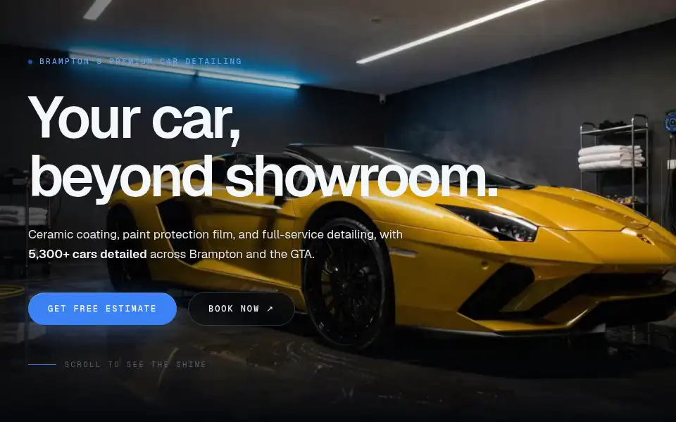 Screenshot of diamondshinepro.ca